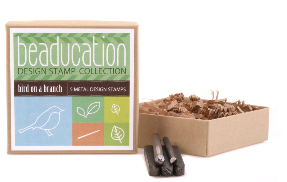 Metal Stamping Tools Beaducation Design Stamp Collection: Bird on a Branch